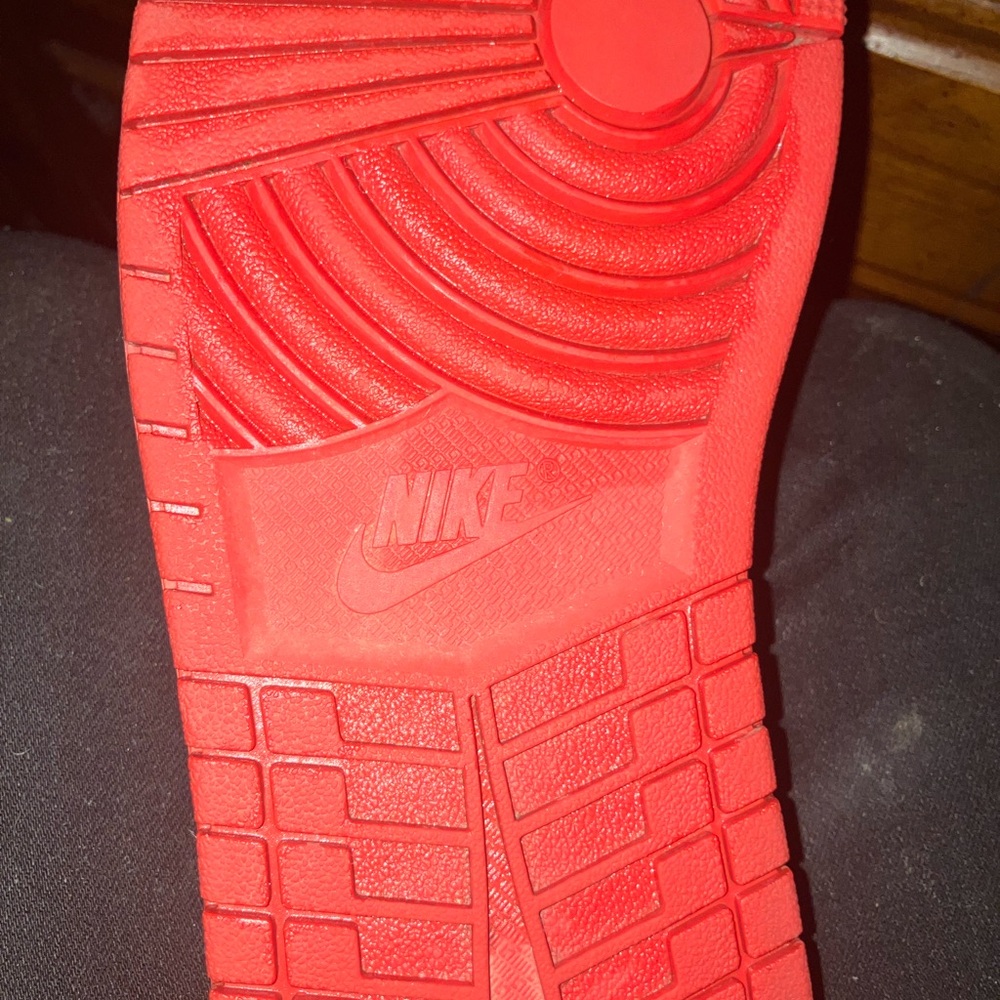 Black fire red /white Jordan 1